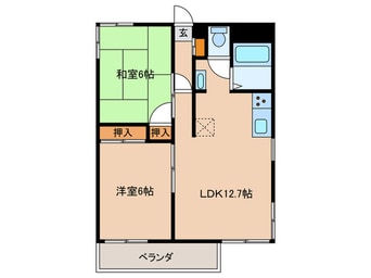 間取図 霞ヶ丘ハイツ