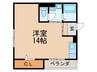 ブルーノ 1Rの間取り