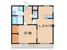 Ｋドミ－ル５０ 1LDKの間取り