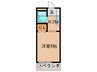 オレンジハウス 1Kの間取り