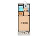 オレンジハウス 1Kの間取り