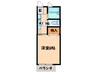 エイト名塚 1Kの間取り