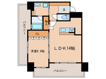 間取図 ローレルタワー名古屋栄