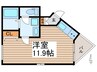 アルカサール 1Rの間取り