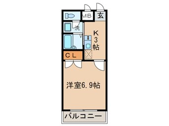 間取図 ｱﾝﾌﾟﾙ-ﾙ ﾌｪ-ﾙ ｼｬﾙﾏﾝ