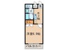 ｱﾝﾌﾟﾙ-ﾙ ﾌｪ-ﾙ ｼｬﾙﾏﾝ 1Kの間取り
