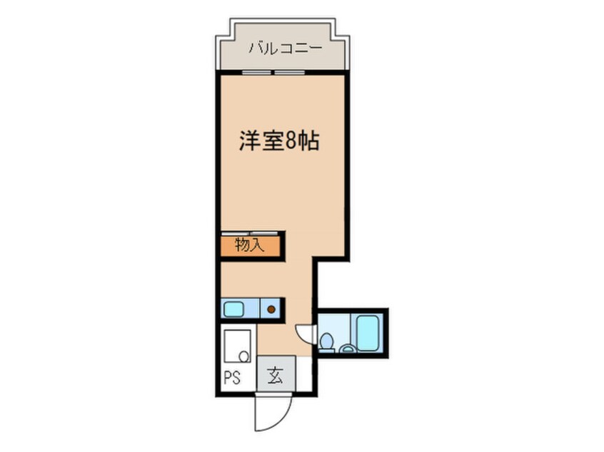 間取図 ｱﾛﾝｻﾝｼｬｲﾝ