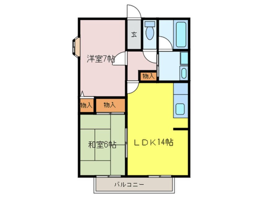 間取図 サンライズ住吉