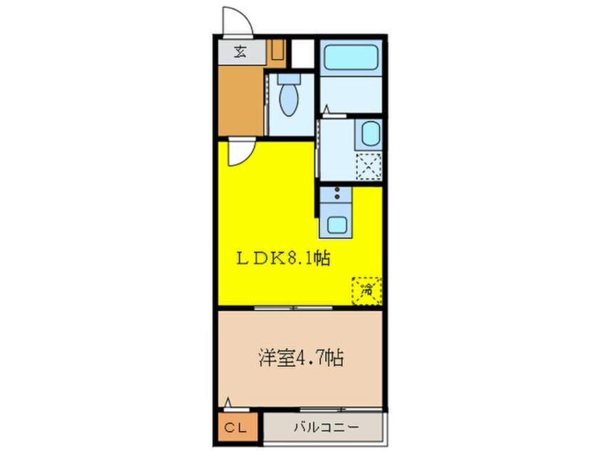 間取図 フリューゲル三条