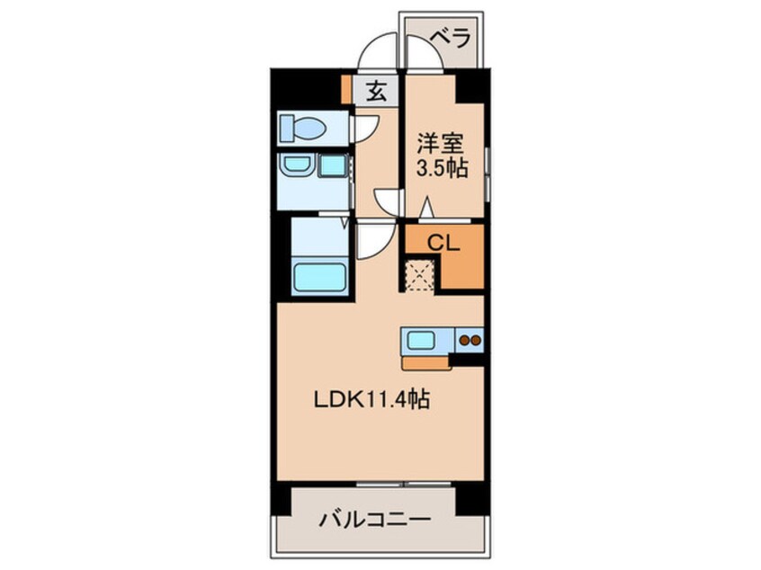 間取図 ＦＩＮＥ　ＣＡＬＬ　ＴＢ－Ｆ