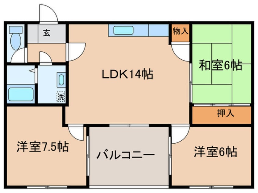 間取図 カ－サ　ジオ
