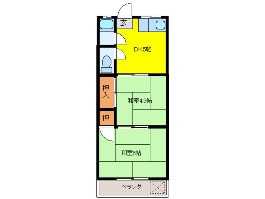 間取図 コーポ小路