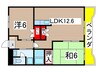 エクセル石仏 2LDKの間取り