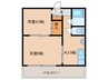 第２和兼ハイツ 2Kの間取り