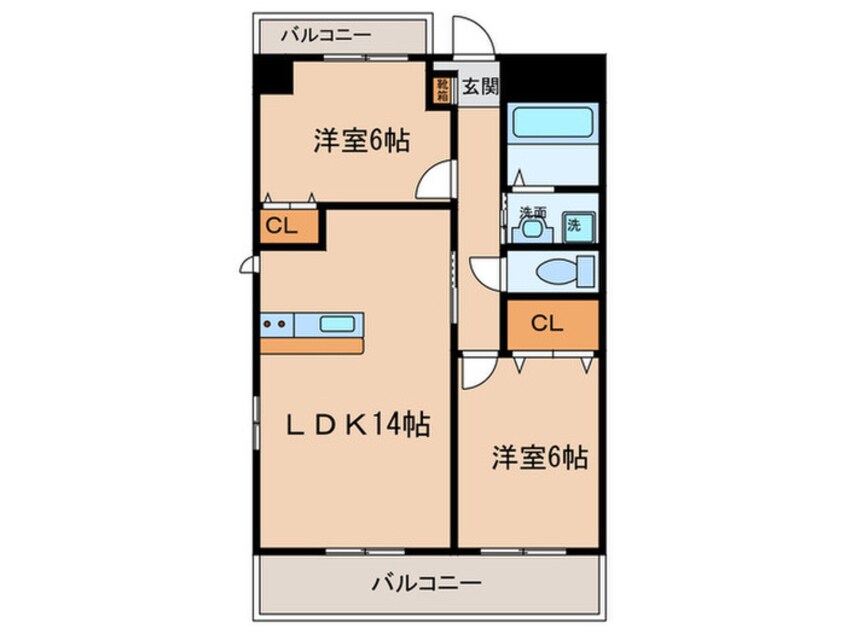 間取図 アフロディ－テ