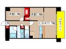 グランレコルト 2LDKの間取り