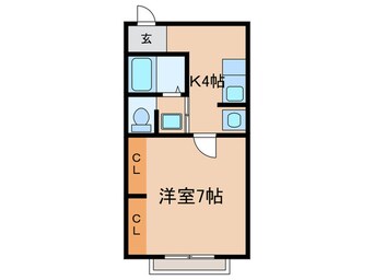 間取図 恵那ビルⅢ