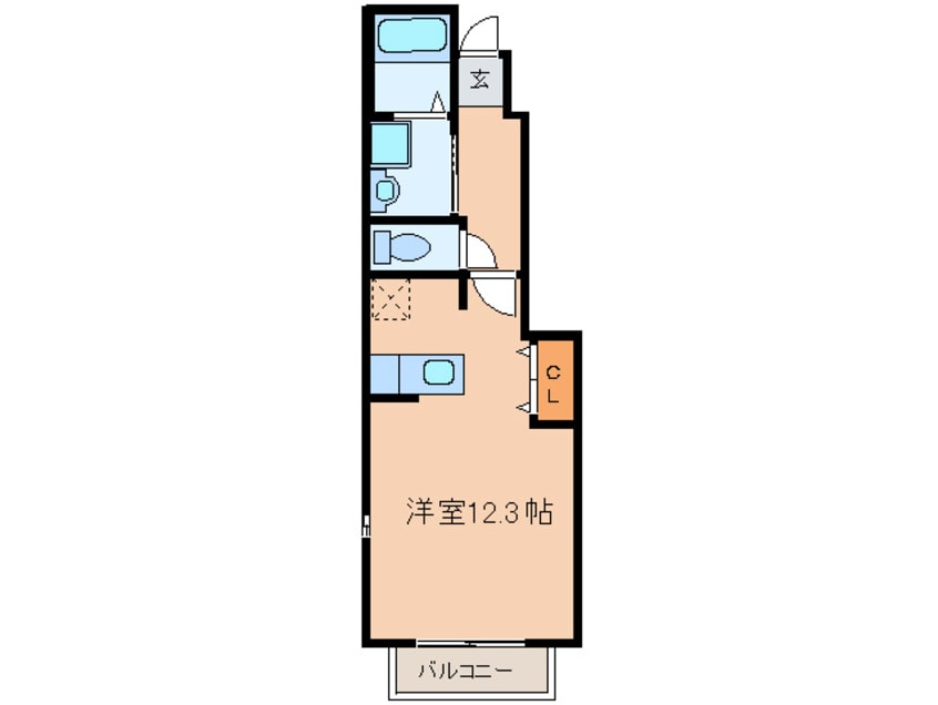 間取図 エリタ－ジュⅡ