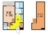 ボヌール桜本町 1Kの間取り