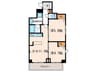 S-RESIDENCE葵Ⅱ 2LDKの間取り