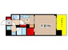 メルカーサ泉 1Kの間取り