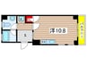 ｅｎｓｈｏｗ　ｑｕａｔｔｒｏ 1Rの間取り