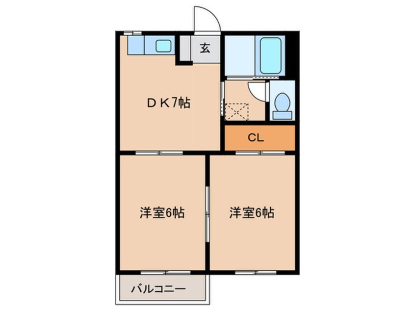 間取図 コーポサンシャイン