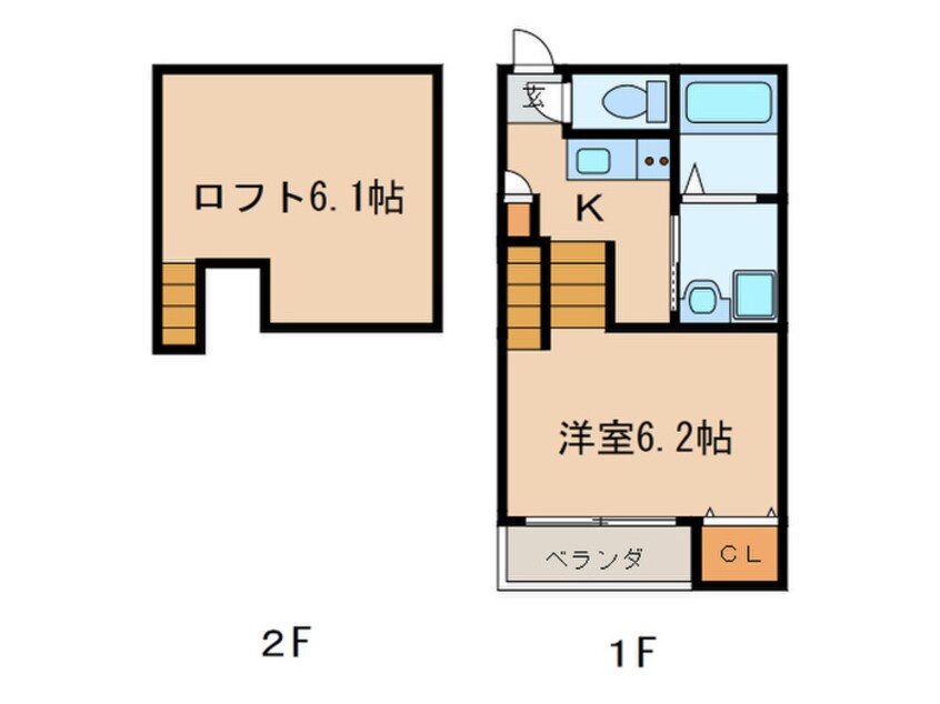 間取図 シャルムコーポ尾頭橋