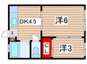 ふじ荘 2DKの間取り