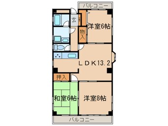 間取図 グリーンハイツ高橋