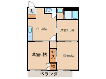 間取図 シティハイツ服部