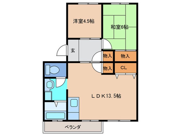 間取り図 コーポ末広