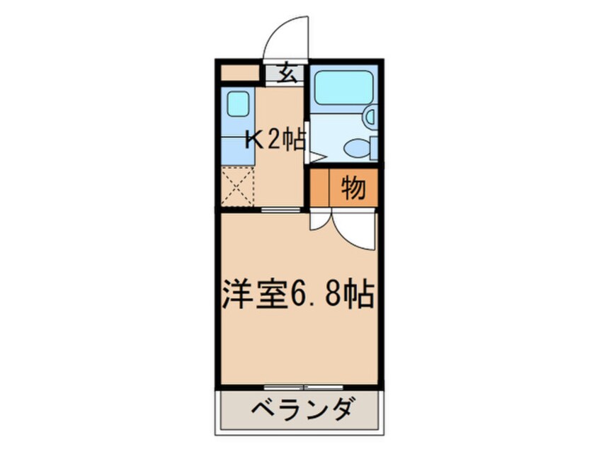 間取図 パールハイツ２