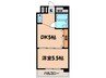 ダイアパレス豊田山之手(402) 1DKの間取り