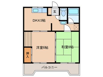 間取図 コーポ東荒子A