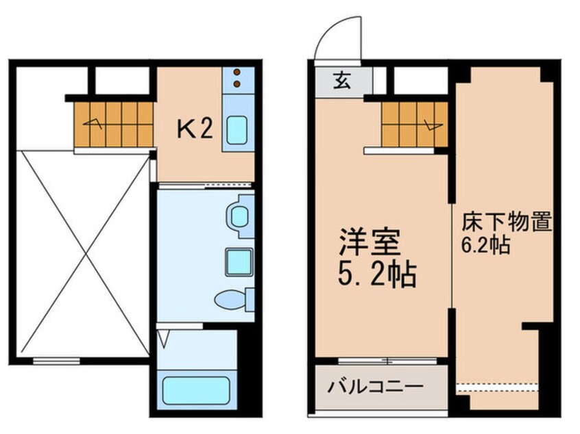 間取図 クラリエール二瀬町