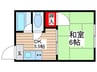 コーポラス元古井荘 1DKの間取り