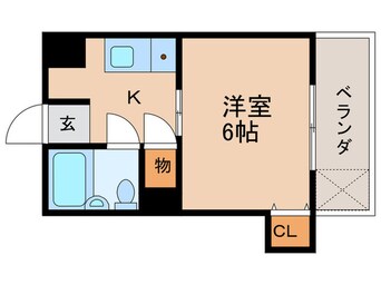 間取図 タケセイハイツ内田橋