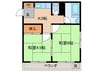 安田屋ビル 2Kの間取り