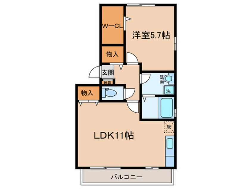 間取図 オリ－ブガ－デン