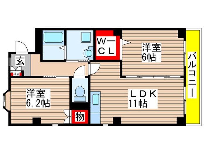 間取り図 ラフォーレ若慎