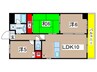 藤苑北山 3LDKの間取り