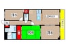 藤苑北山 3LDKの間取り