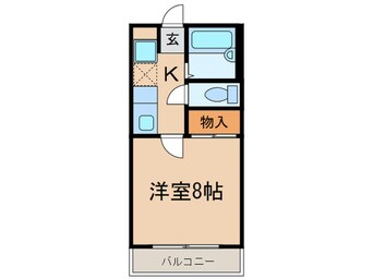 間取図 コ－ポメルベ－ユ