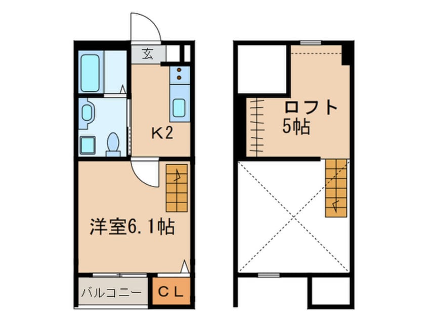間取図 Castana.城主