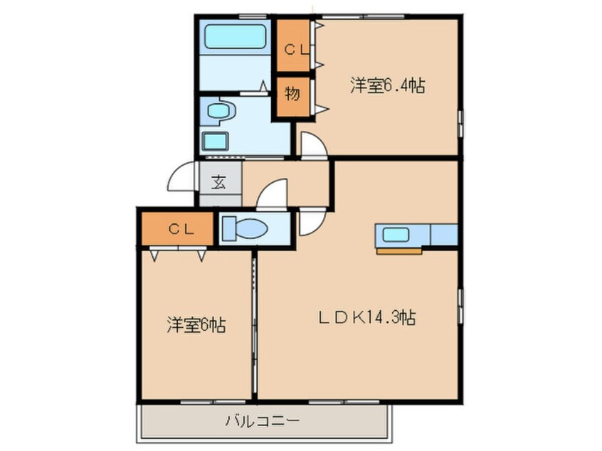 間取図 ジャルディーノ