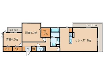 間取図 エトワール古城