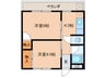 びわざとマンション 2Kの間取り