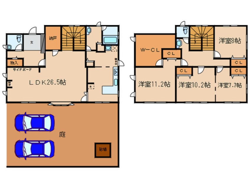 間取図 梅坪町戸建住宅