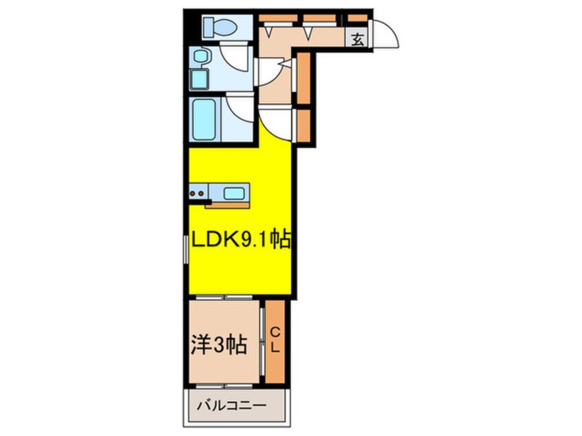間取図 ベネフィス港楽